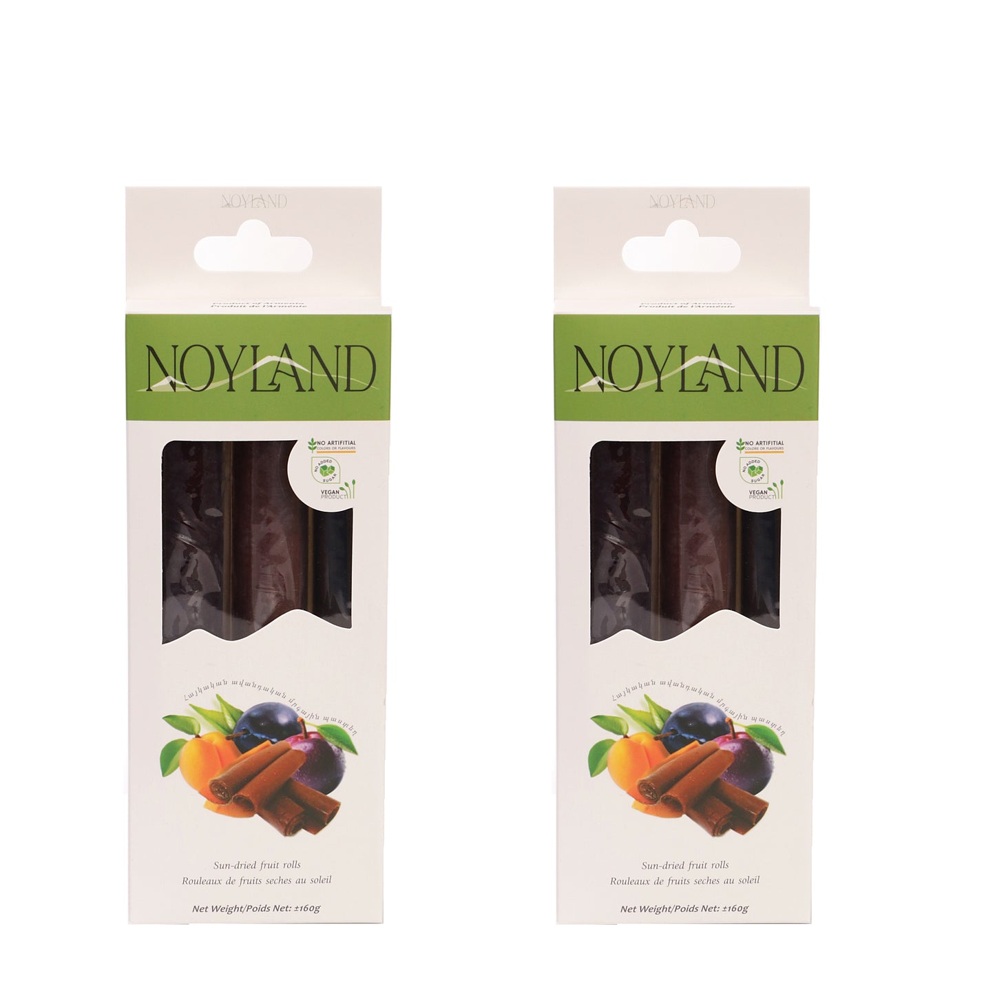 Fruit Leather Rolls Apricot and Plums - Pack Of 2 - No Added Sugar