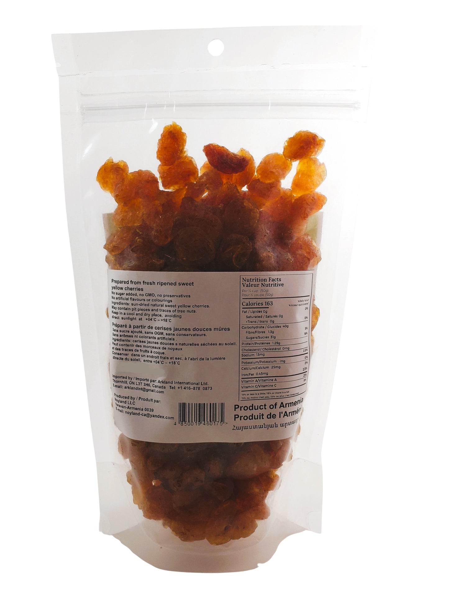 Rainier Sweet Yellow Cherries - Sun Dried- 350g