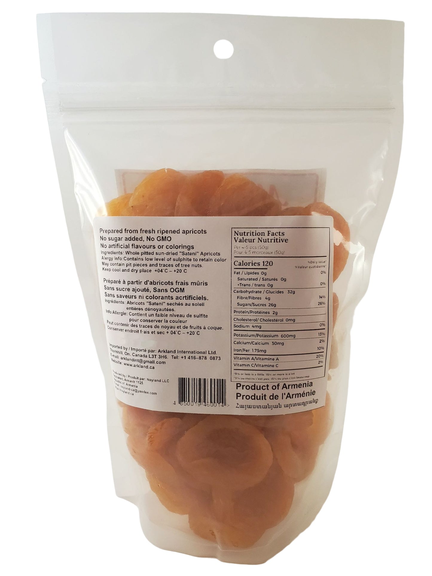 Apricots - Sun Dried - 400g