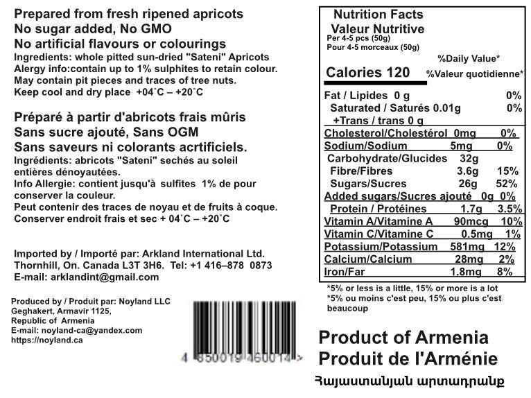 Apricots - Sun Dried - 400g