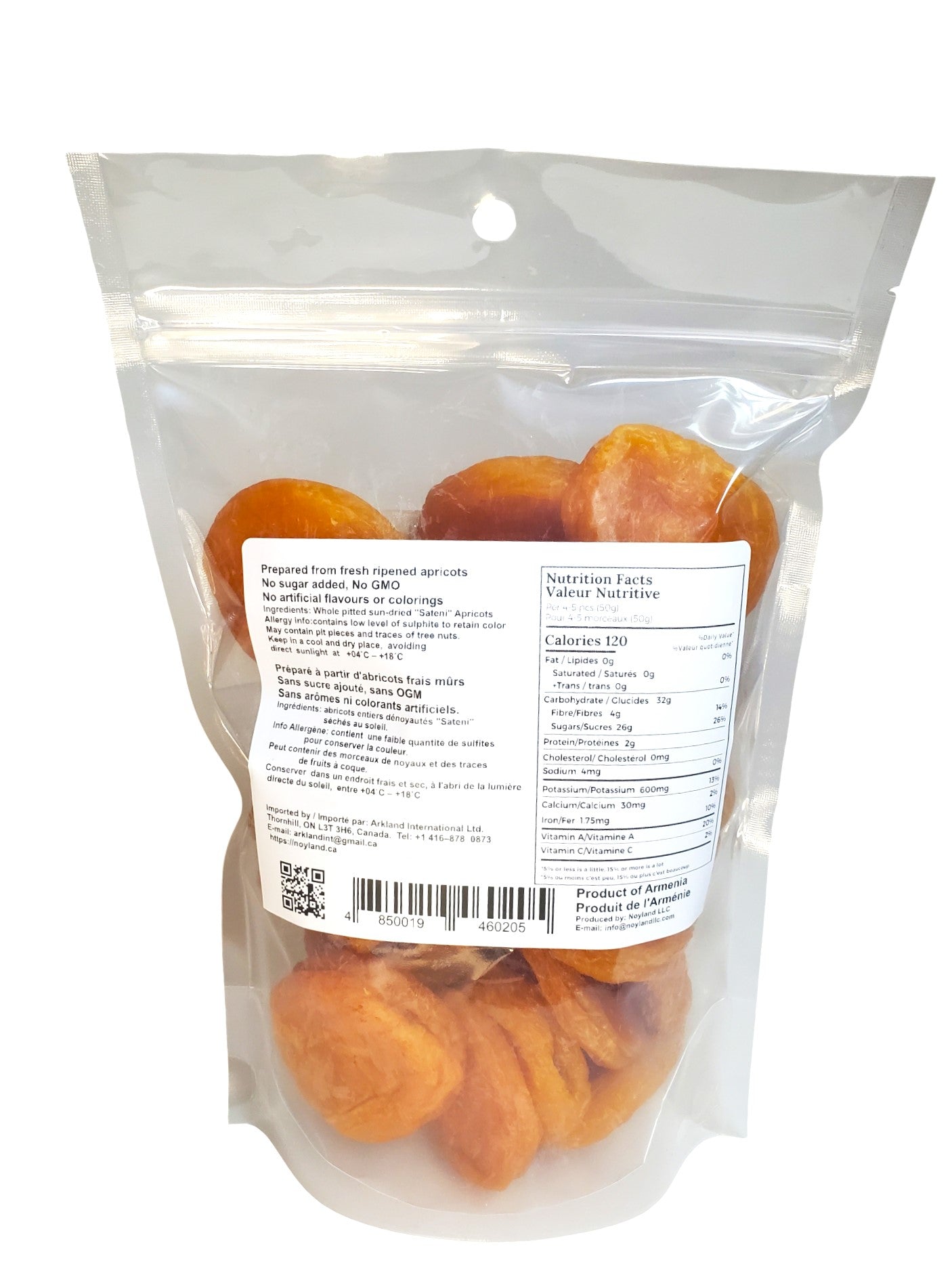 Red Tangy Apricots - Sun Dried - 400g